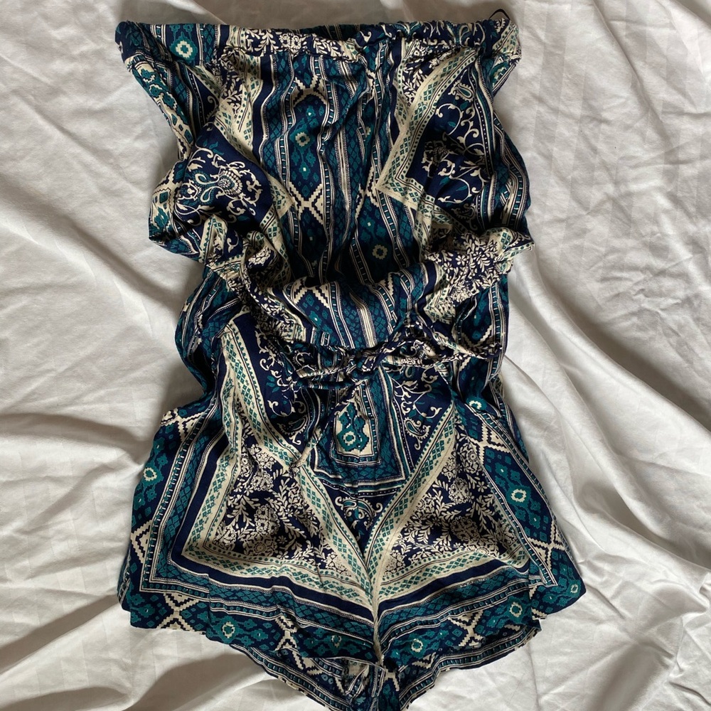 strapless romper